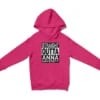 Straight Outta Anna University Unisex Youth Hoodie in Heliconia Color