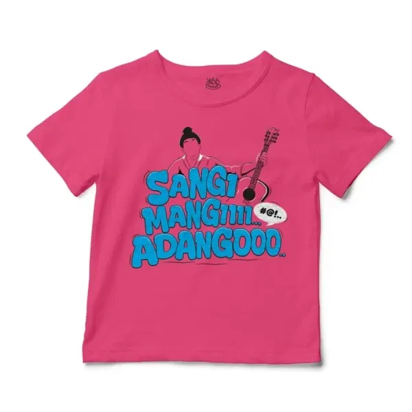 Sangi Mangiiiii….. Adangoooo Unisex Toddler T-Shirt in Hot Pink Color