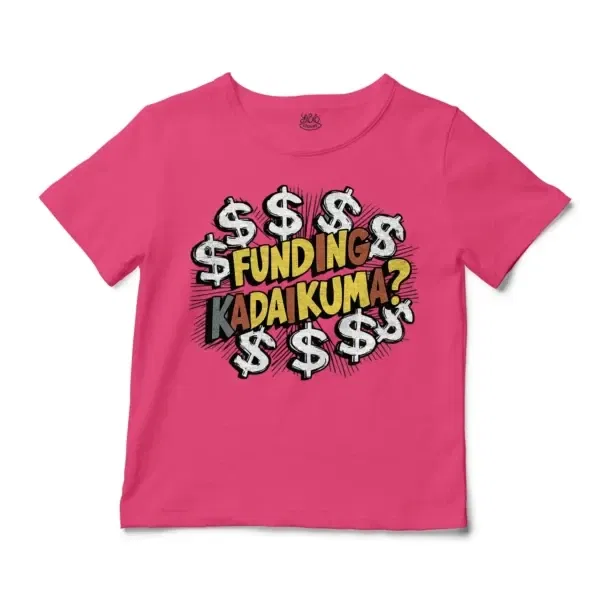 Funding Kadaikuma Unisex Toddler T-Shirt in Hot Pink Color