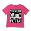 Straight Outta Kannamma Pettai Unisex Toddler T-Shirt in Hot Pink Color