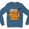 Vettina Thala Yenaku Men/Unisex Long Sleeve T-Shirt in Indigo Blue Color