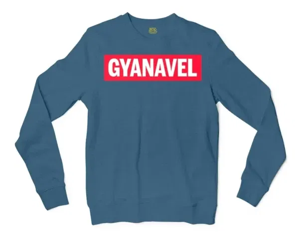 Gyanavel Men/Unisex Long Sleeve T-Shirt in Indigo Blue Color