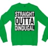 Straight Outta Dindugal Men/Unisex Long Sleeve T-Shirt in Irish Green Color