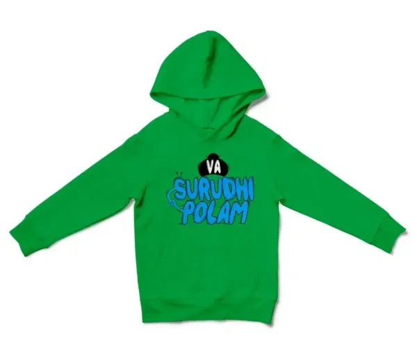 Va Surudhi Polam Unisex Youth Hoodie in Irish Green Color