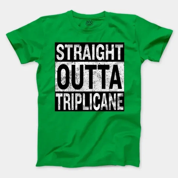 Straight Outta Triplicane Men/Unisex T-Shirt in Irish Green Color