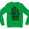 Velila Ponga Da Ayoogya Rascalgala Men/Unisex Long Sleeve T-Shirt in Irish Green Color
