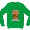 Thambi Innum Tea Varala Men/Unisex Long Sleeve Sweatshirt in Irish Green Color
