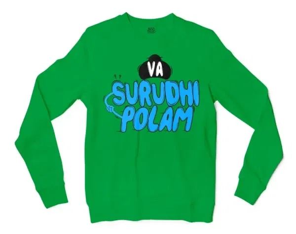 Va Surudhi Polam Men/Unisex Long Sleeve T-Shirt in Irish Green Color