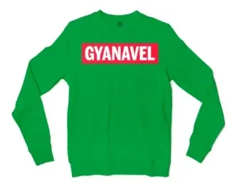 Gyanavel Men/Unisex Long Sleeve Sweatshirt in Irish Green Color