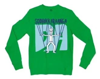 Sodhikkaraangada Men/Unisex Long Sleeve T-Shirt in Irish Green Color