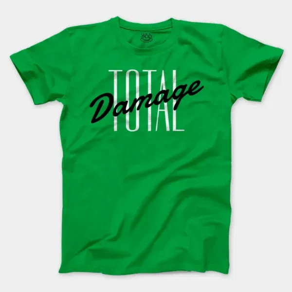 Total Damage Men/Unisex T-Shirt in Irish Green Color