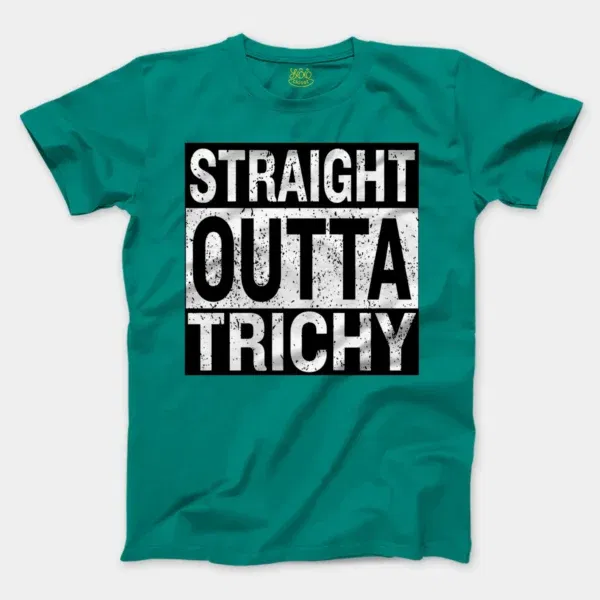 Straight Outta Trichy Men/Unisex T-Shirt in Jade Dome Color