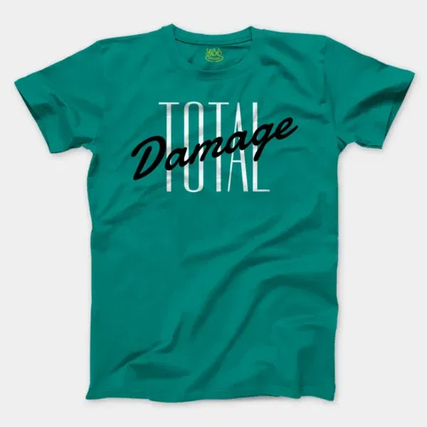 Total Damage Men/Unisex T-Shirt in Jade Dome Color