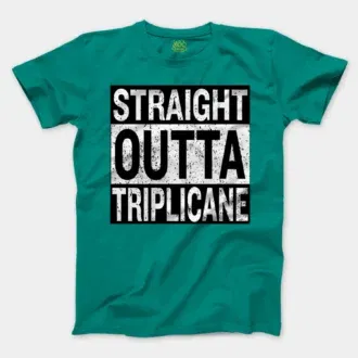 Straight Outta Triplicane Men/Unisex T-Shirt in Jade Dome Color