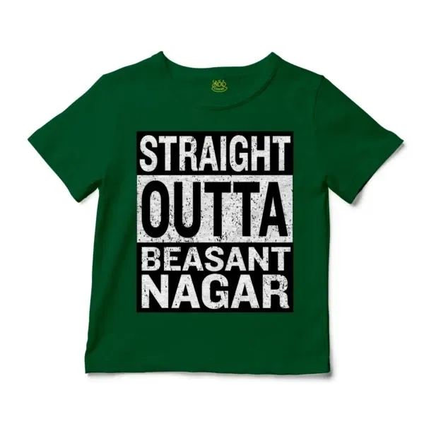 Straight Outta Beasant Nagar Unisex Toddler T-Shirt in Kelly Color