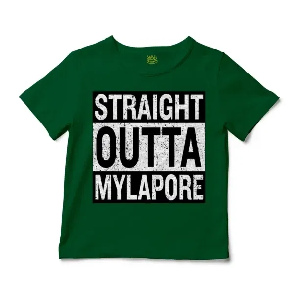 Straight Outta Mylapore Unisex Toddler T-Shirt in Kelly Color