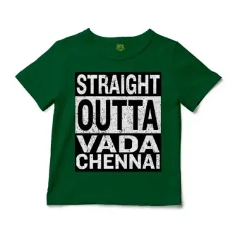 Straight Outta Vada Chennai Unisex Toddler T-Shirt in Kelly Color