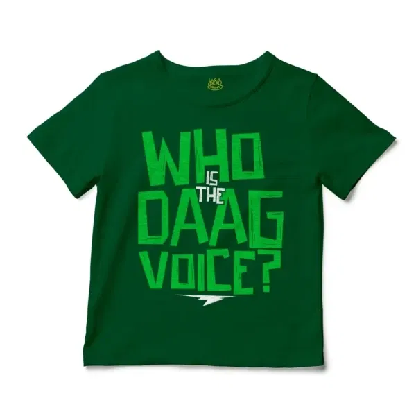 Who Is The Daag Voice Unisex Toddler T-Shirt in Kelly Color