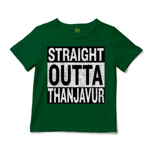 Straight Outta Thanjavur Unisex Toddler T-Shirt in Kelly Color