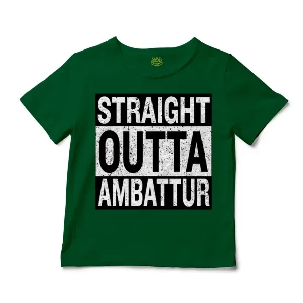 Straight Outta Ambattur Unisex Toddler T-Shirt in Kelly Color