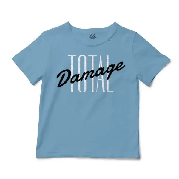 Total Damage Unisex Toddler T-Shirt in Light Blue Color