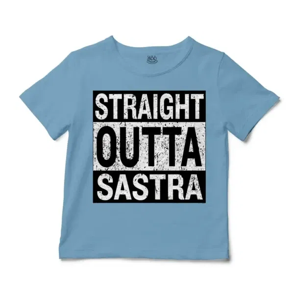 Straight Outta Sastra Unisex Toddler T-Shirt in Light Blue Color