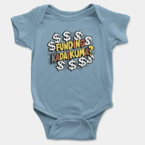 Funding Kadaikuma Short Sleeve Baby Onesie in Light Blue Color