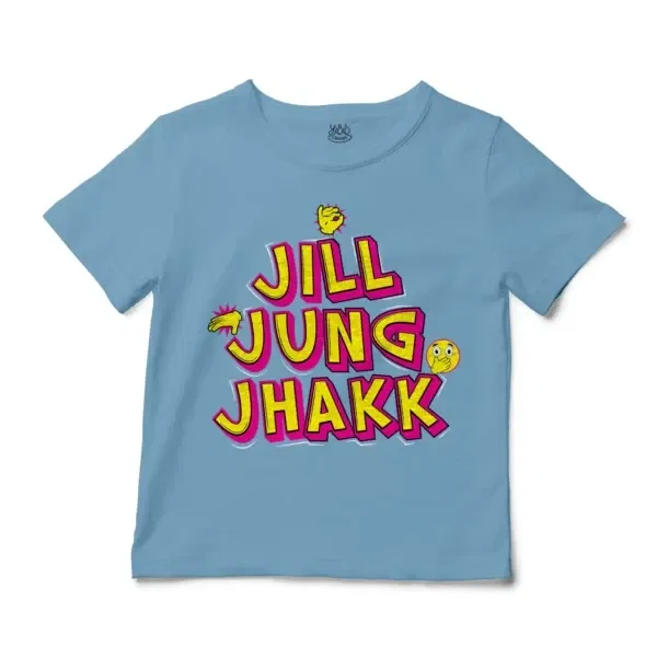 Jill Jung Jhakk Unisex Toddler T-Shirt in Light Blue Color