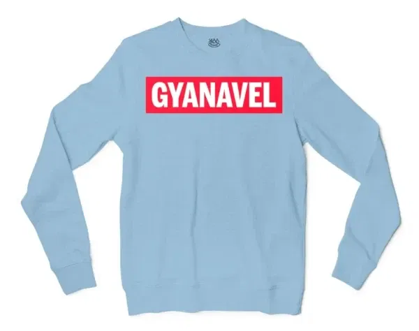 Gyanavel Men/Unisex Long Sleeve T-Shirt in Light Blue Color