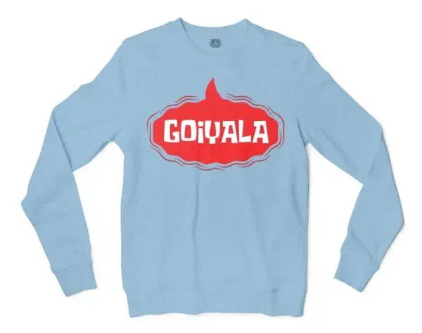 Goiyala Men/Unisex Long Sleeve T-Shirt in Light Blue Color