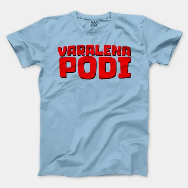 Varalena Podi Men/Unisex T-Shirt in Light Blue Color