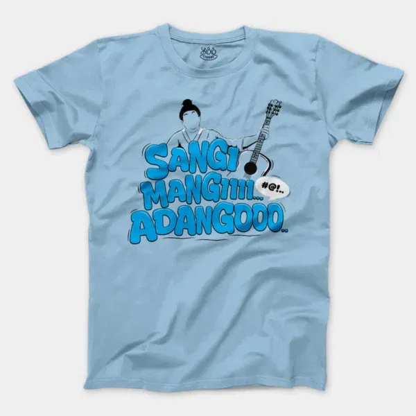 Sangi Mangiiiii….. Adangoooo Men/Unisex T-Shirt in Light Blue Color