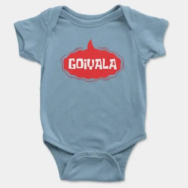 Goiyala Short Sleeve Baby Onesie in Light Blue Color