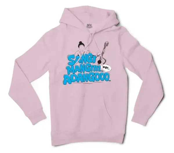 Sangi Mangiiiii….. Adangoooo Men/Unisex Hoodie in Light Pink Color