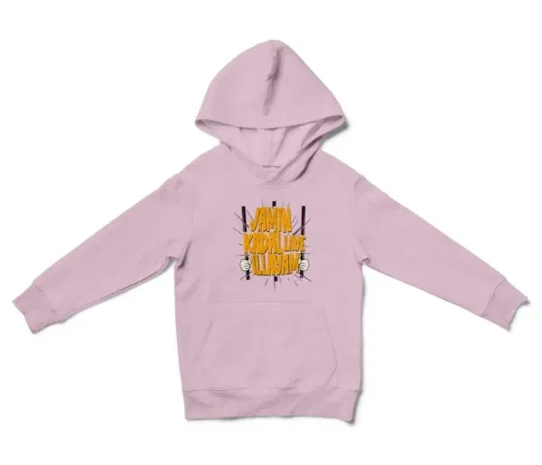 Jamin, Kadal Laye Illayam Unisex Youth Hoodie in Light Pink Color