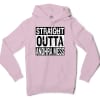 Straight Outta Andhra Mess Men/Unisex Hoodie in Light Pink Color