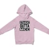 Straight Outta Mcc Unisex Youth Hoodie in Light Pink Color
