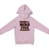 Yaaru Da Avan Mind Puck Panardu Unisex Youth Hoodie in Light Pink Color