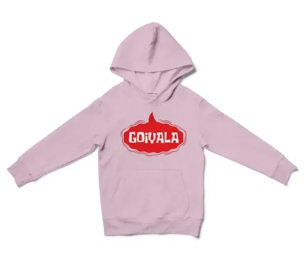 Goiyala Unisex Youth Hoodie in Light Pink Color