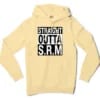 Straight Outta Srm University Men/Unisex Hoodie in Light Yellow Color