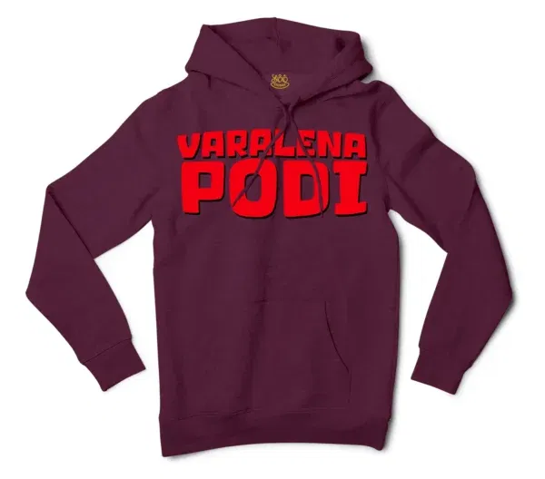 Varalena Podi Men/Unisex Hoodie in Maroon Color