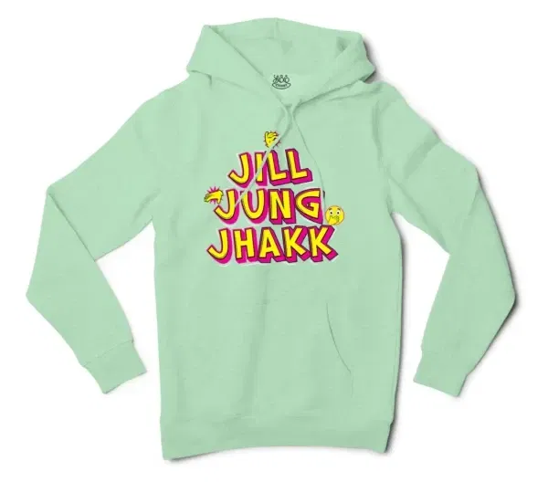 Jill Jung Jhakk Men/Unisex Hoodie in Mint Color