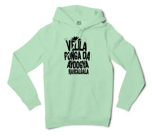 Velila Ponga Da Ayoogya Rascalgala Men/Unisex Hoodie in Mint Color