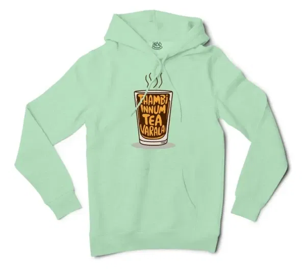 Thambi Innum Tea Varala Men/Unisex Hoodie in Mint Color