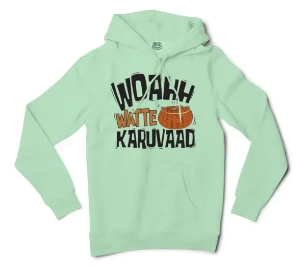 Woahh!! Watte Karuvaad Men/Unisex Hoodie in Mint Color