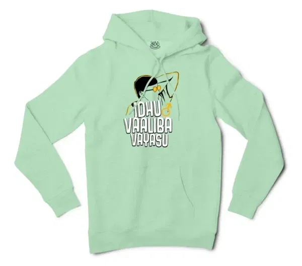 Idhu Vaaliba Vayasu Men/Unisex Hoodie in Mint Color