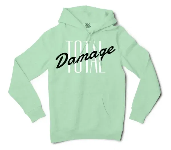 Total Damage Men/Unisex Hoodie in Mint Color