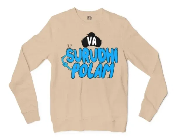 Va Surudhi Polam Men/Unisex Long Sleeve T-Shirt in Natural Color