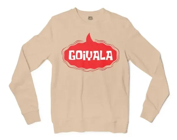 Goiyala Men/Unisex Long Sleeve T-Shirt in Natural Color