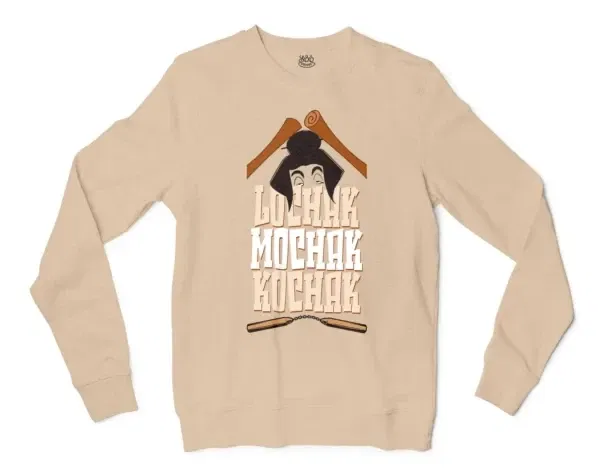 Lochak Mochak Kochak Men/Unisex Long Sleeve T-Shirt in Natural Color